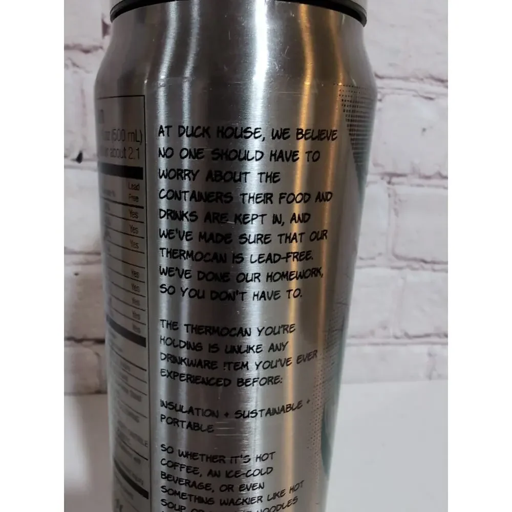 Pittsburgh Pirates MLB 16.9 oz Duck House Thermo Can Cold Hot Metal Tumblers